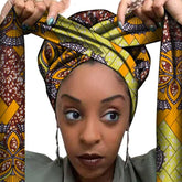 African Printed Hair Accessories in National Style Material - Himpall
